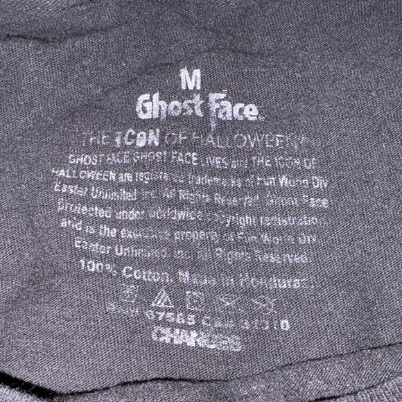 Unisex Ghostface Black Graphic T-Shirt - Picture 2 of 4